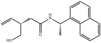 (S)-3-(羟甲基)-N - ((S)-1-(萘-1-基)乙基)戊-4-烯酰胺 结构式