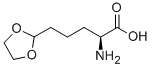 L-醛赖氨酸乙烯乙缩醛 结构式