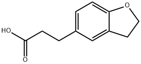 2,3-二氢苯并呋喃-5-丙酸 结构式