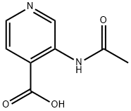 3-乙酰氨基吡啶-4-羧酸 结构式