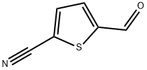 5-醛基-2-噻吩甲腈 结构式