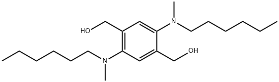 1,4-BENZENEDIMETHANOL, 2,5-BIS(HEXYLMETHYLAMINO)- 结构式