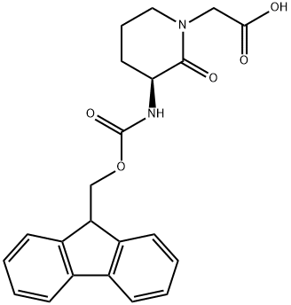 FMOC-(3S)-3-1-羧甲基-2-戊内酰胺 结构式