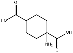 1-氨基-1,4-环己烷二甲酸 结构式