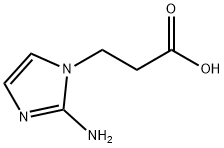 2-AMINO-1H-IMIDAZOLE-1-PROPANOIC ACID 结构式
