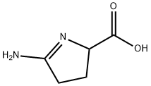 5-氨基-3,4-二氢-2H-吡咯-2-羧酸 结构式