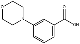 3-吗啉基苯甲酸 结构式