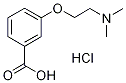 3-(2-二甲基氨基-乙氧基)-苯甲酸盐酸盐 结构式