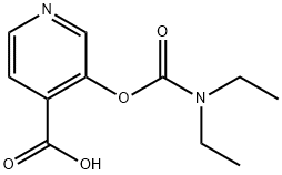 3-([(DIETHYLAMINO)CARBONYL]OXY)-4-PYRIDINECARBOXYLIC ACID 结构式