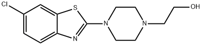 2-[4-(6-氯-1,3-苯并噻唑)哌嗪]乙醇 结构式