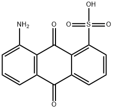 8-amino-9,10-dihydro-9,10-dioxoanthracenesulphonic acid  结构式