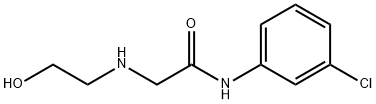 N-(3-氯苯基)-2-[(2-羟基乙基)氨基]乙酰胺 结构式