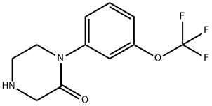 1-(3-(TRIFLUOROMETHOXY)PHENYL) PIPERAZIN-2-ONE HYDROCHLORIDE 结构式