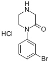 1-(3-溴苯基)-哌嗪-2-酮盐酸盐 结构式