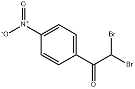 2,2-二溴-1-(4-硝基苯基)-1-乙酮 结构式