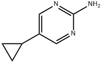 5-环丙基嘧啶-2-胺 结构式