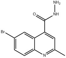 6-溴-2-甲基喹啉-4-碳酰肼 结构式