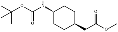 4-N-BOC-环己基乙酸甲酯 结构式