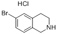 6-溴-1,2,3,4-四氢异喹啉盐酸盐 结构式
