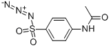 4-乙酰氨基苯磺酰叠氮 结构式