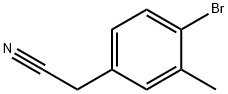 2-(4-溴-3-甲基苯基)乙氰 结构式
