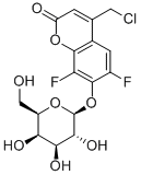 4-(氯甲基)-6,8-二氟-7-(BETA-D-吡喃半乳糖基氧基)-2H-1-苯并吡喃-2-酮 结构式