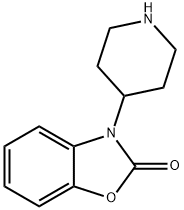 3-(4-哌啶)1,3-苯并恶唑-2-(3H)酮 结构式