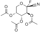 2,3,4-TRI-O-ACETYL-1-DEOXY-1-FLUORO-BETA-D-ARABINOPYRANOSYL CYANIDE 结构式