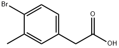 4-溴-3-甲基苯乙酸 结构式