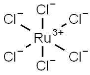 hexachlororuthenate(3-)  结构式