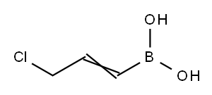 反式-2-氯甲基乙烯基硼酸 结构式