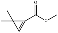 1-Cyclopropene-1-carboxylic acid, 3,3-dimethyl-, methyl ester (8CI,9CI) 结构式