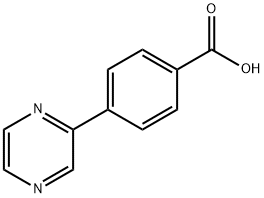 4-（吡嗪-2-基）苯甲酸 结构式