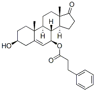 Androst-5-en-17-one, 3-hydroxy-7-(1-oxo-3-phenylpropoxy)-, (3beta,7beta)- (9CI) 结构式