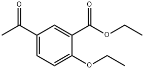 5-乙酰基-2-乙氧基苯甲酸乙酯 结构式