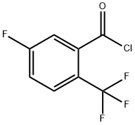5-氟-2-(三氟甲基)苯甲酰氯 结构式
