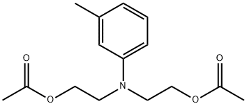 N,N-二乙酰氧乙基间甲苯胺 结构式