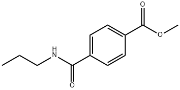 4-(丙基氨基甲酰基)苯甲酸甲酯 结构式