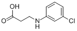 B-ALANINE, N-(3-CHLOROPHENYL)- 结构式