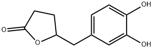 5-[(3,4-二羟基苯基)甲基]二氢-2(3H)-呋喃酮 结构式