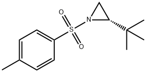 S-2-(1,1-DIMETHYLETHYL)-1-[(4-METHYLPHENYL)SULFONYL]-AZIRIDINE 结构式