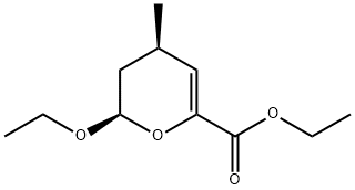 2H-Pyran-6-carboxylicacid,2-ethoxy-3,4-dihydro-4-methyl-,ethylester,(2R,4R)-(9CI) 结构式