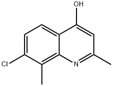 7-氯-2,8-二甲基-4-羟基喹啉 结构式