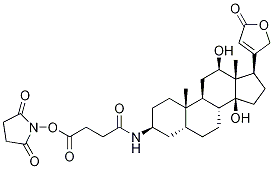 3Β-氨基-3-脱氧地高辛半琥珀酰胺, 琥珀酰亚胺酯, 单一化合物 结构式