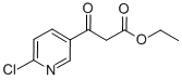 3-(6-氯吡啶-3-基)-3-氧代丙酸乙酯 结构式
