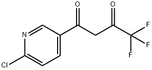 1-(6-氯吡啶-3-基)-4,4,4-三氟丁烷-1,3-二酮 结构式