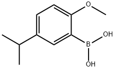 5-异丙基-2-甲氧基苯硼酸 结构式