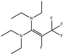 1,1-双(二乙基氨基)四氟-1-丙烯 结构式