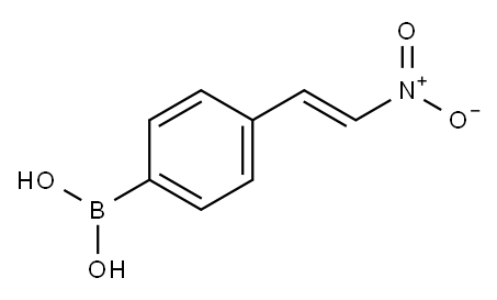 反-4-BETA(硝基乙烯基)苯硼酸 结构式