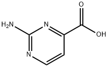 2-氨基嘧啶-4-羧酸 结构式